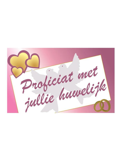 Funny Fashion Vlag proficiat met jullie huwelijk