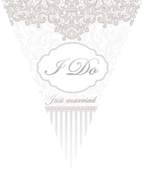 Funny Fashion Vlaggenlijn slinger Just married 5mtr.