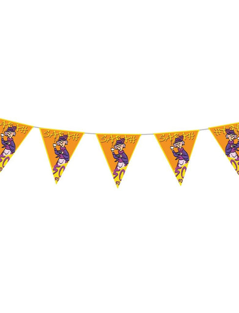 Funny Fashion Vlaggenlijn slinger Sarah 50 jaar