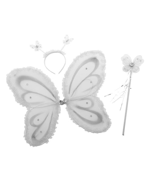 Funny Fashion Vlinderset 3delig 4 kleuren