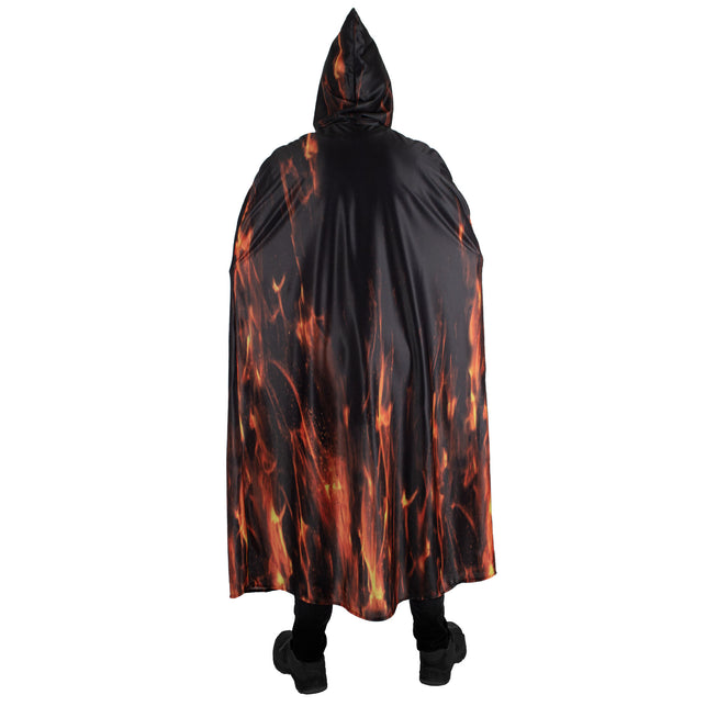 Funny Fashion Vurige demonen cape volwassenen