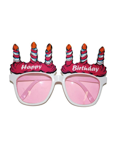 Funny Fashion Witte bril happy birthday