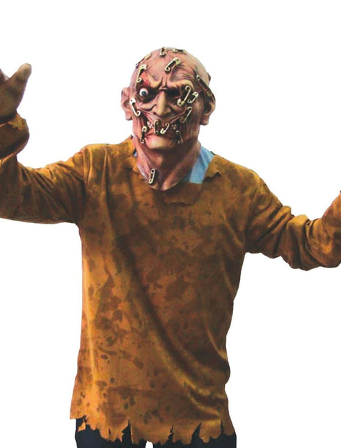 Funny Fashion Zombie kostuum sluitspelden door hoofd