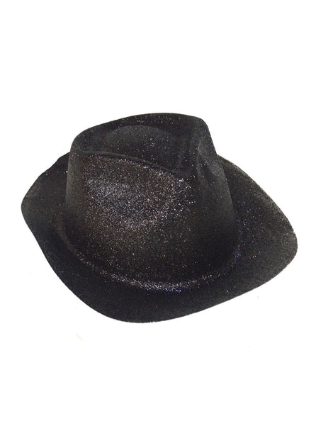 Funny Fashion Zwarte gleufhoed met glitters