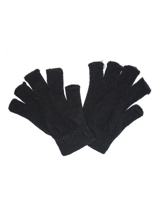 Funny Fashion Zwarte vingerloze handschoenen