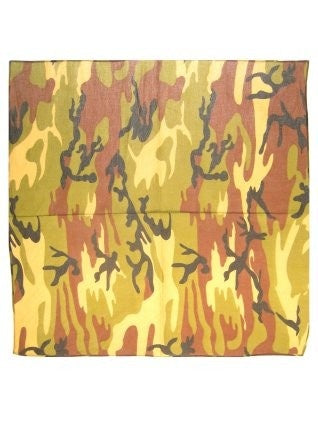 PartyXplosion Bandana camouflage groen 59 x 59 cm