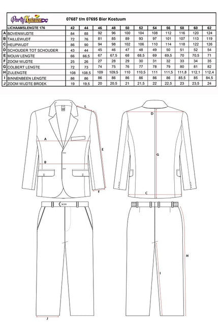 PartyXplosion Bier pak  unisex