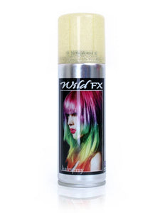 PartyXplosion Glitter haarspray goud