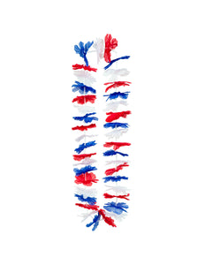 PartyXplosion Hawaii slinger rood wit blauw krans