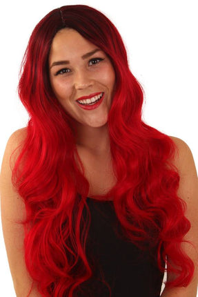 PartyXplosion Pruik FAYE rood