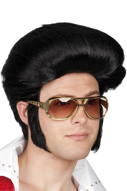 PartyXplosion Pruik Rocking Billy zwart