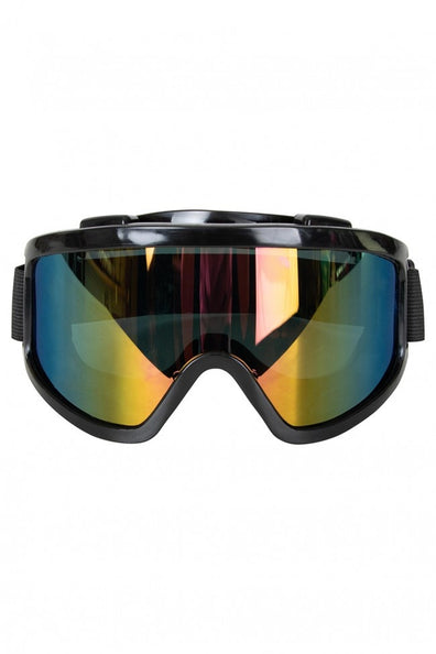 PartyXplosion Skibril zwart UV-bescherming comfortabele pasvorm