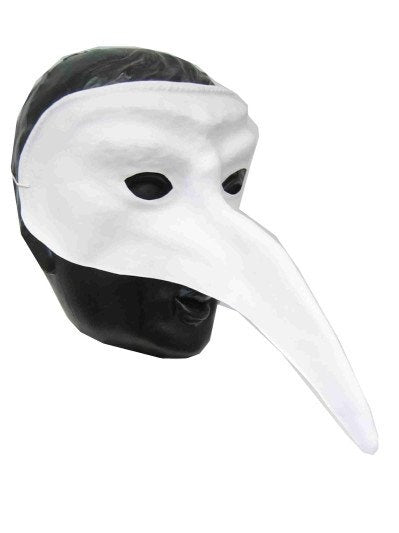 PartyXplosion Venetiaans snavel masker wit
