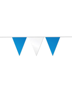 PartyXplosion Vlaggenlijn blauw/wit