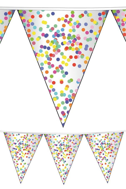 PartyXplosion Vlaggenlijn Confetti 10 meter