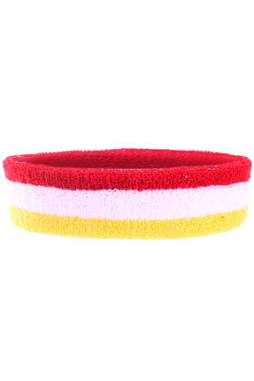 PartyXplosion Zweetband rood/wit/geel