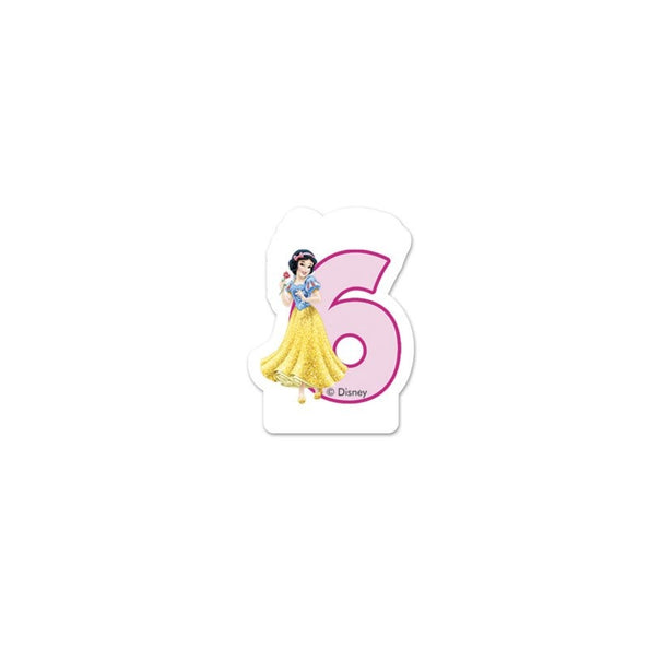 Procos Disney Princess Happy Birthday kaars 6 jaar