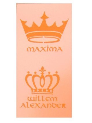 PXP Professional Colours Schminksjabloon Willem en Maxima 5 x 10 cm