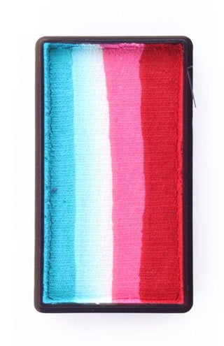 PXP Professional Colours Splitcake rood-roze-wit-turquoise 28gram