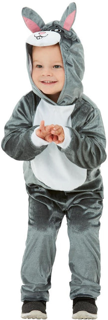 Smiffys Grijs konijnen pak kinderen