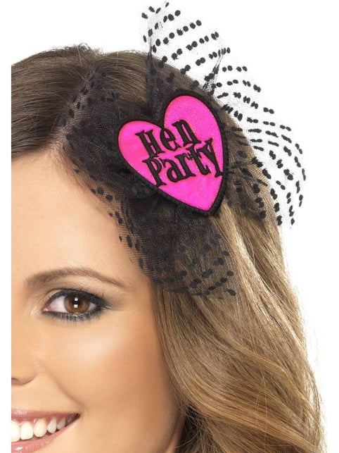 Smiffys Haarclip Hen party zwart roze