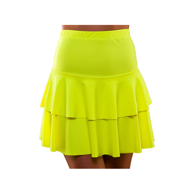 Wicked Costumes 80's Neon gele disco rok