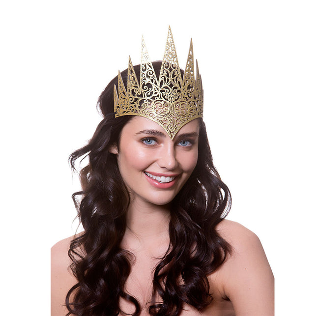 Wicked Costumes Gouden fantasie kroon Malou