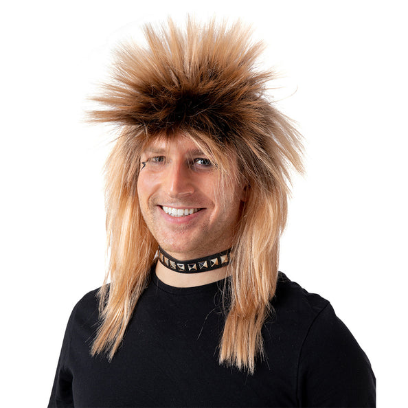 Wicked Costumes Jaren 80 rock pruik blond Sasha