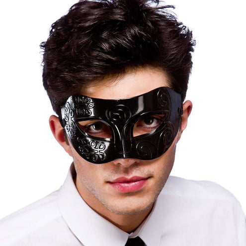 Wicked Costumes Oogmasker Rome in zwart