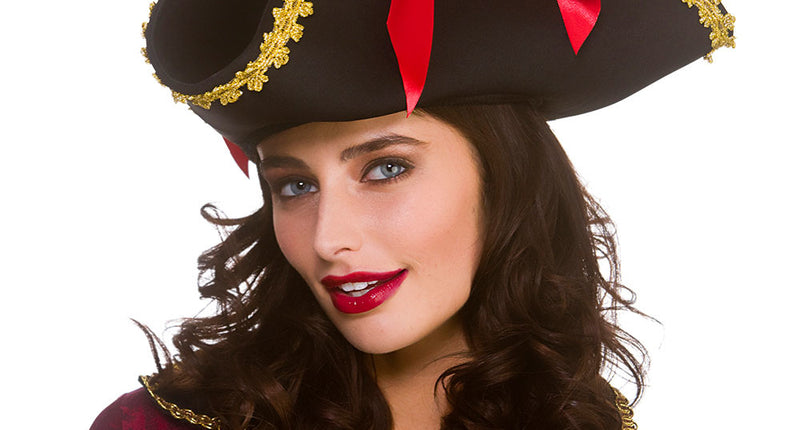 Wicked Costumes Piraten driesteek hoed dames
