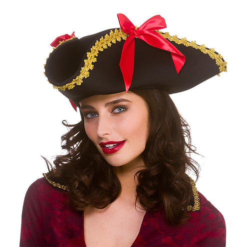 Wicked Costumes Piraten driesteek hoed dames
