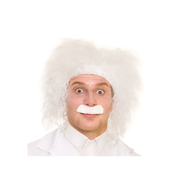 Wicked Costumes Pruik gekke professorGuy met snor