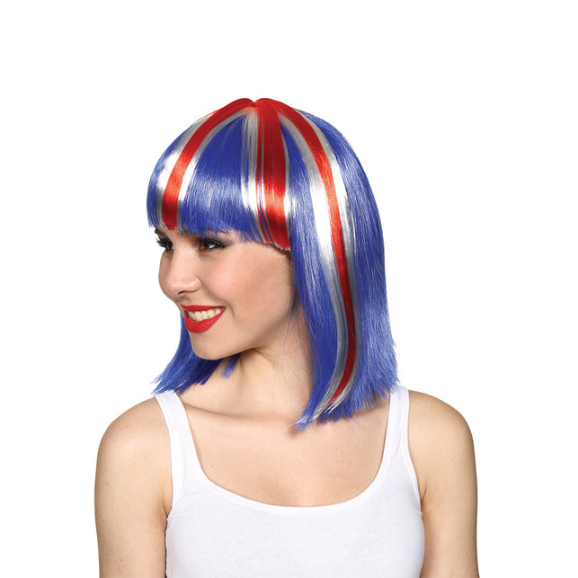 Wicked Costumes Pruik kort haar Engelse vlag