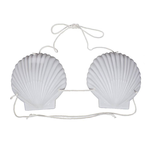 Wicked Costumes Schelpen BH wit 15cm