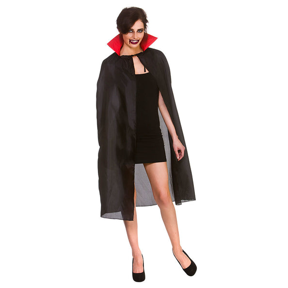 Wicked Costumes Vampieren cape Edwin zwart rood