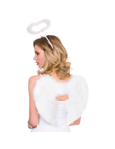 Wicked Costumes Witte vleugels met aureool