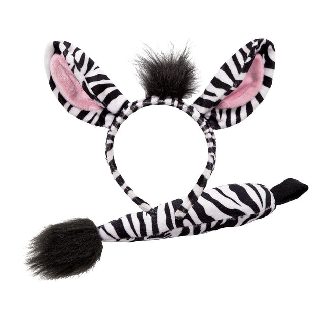 Wicked Costumes Zebra oren met staart