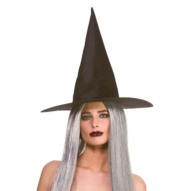 Wicked Costumes Zwarte heksenhoed fluweel