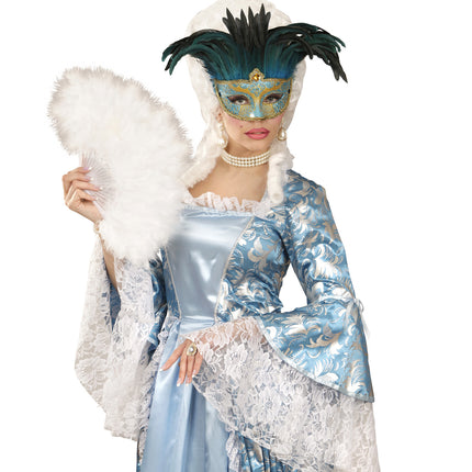 Widmann SRL Blauwe oogmaskers