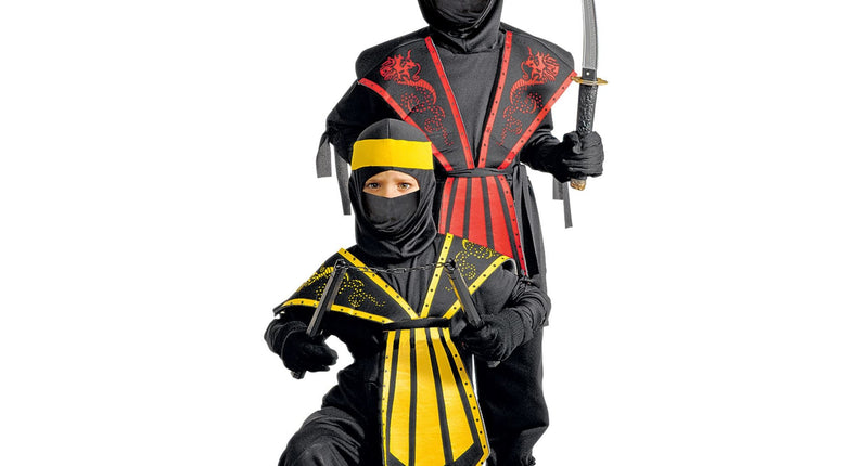 Widmann SRL Ninja pak Combat geel Kind 140cm