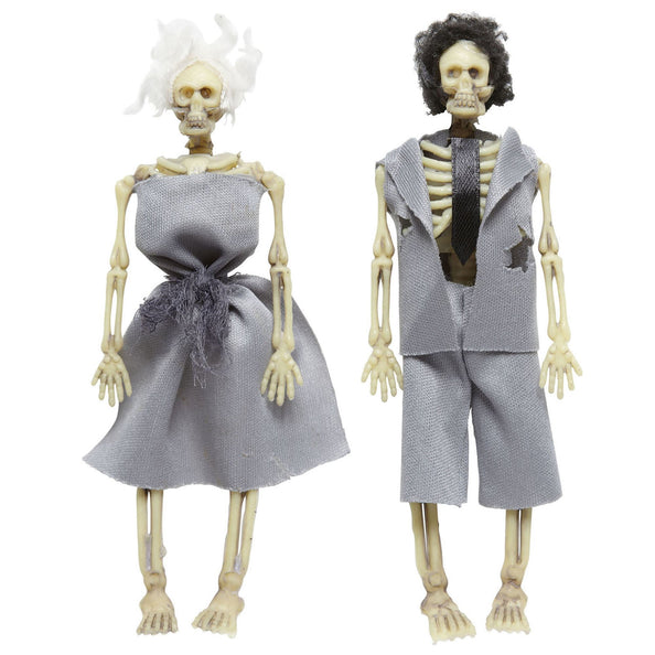 Widmann SRL Skelet bruidspaar gekleed decoratie