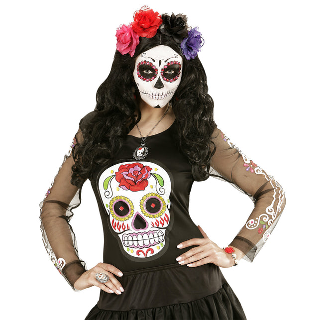 Widmann SRL Zwarte roos haarclip